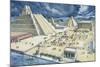 Clouds over Pyramids, Templo Mayor, Tenochtitlan, Mexico City, Mexico-null-Mounted Giclee Print
