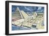 Clouds over Pyramids, Templo Mayor, Tenochtitlan, Mexico City, Mexico-null-Framed Premium Giclee Print