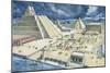 Clouds over Pyramids, Templo Mayor, Tenochtitlan, Mexico City, Mexico-null-Mounted Premium Giclee Print