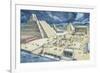 Clouds over Pyramids, Templo Mayor, Tenochtitlan, Mexico City, Mexico-null-Framed Giclee Print