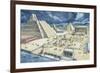 Clouds over Pyramids, Templo Mayor, Tenochtitlan, Mexico City, Mexico-null-Framed Giclee Print