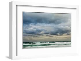 Clouds over Rough Sea-Norbert Schaefer-Framed Photographic Print