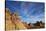 Clouds over Sandstone Cones, Coyote Buttes Wilderness, Vermilion Cliffs National Monument-James Hager-Stretched Canvas