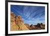 Clouds over Sandstone Cones, Coyote Buttes Wilderness, Vermilion Cliffs National Monument-James Hager-Framed Photographic Print