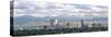 Clouds over Skyline and Mountains, Denver, Colorado, USA-null-Stretched Canvas