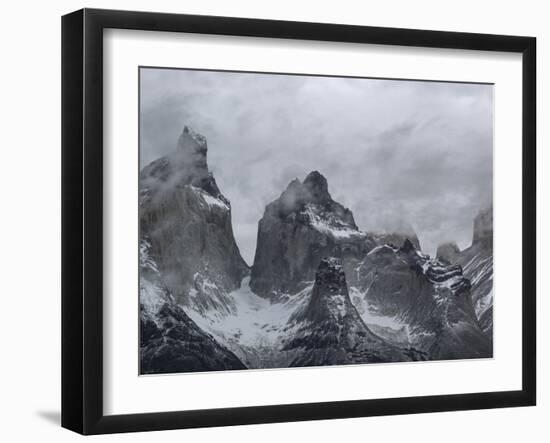 Clouds Over Snowcapped Mountains-null-Framed Photographic Print