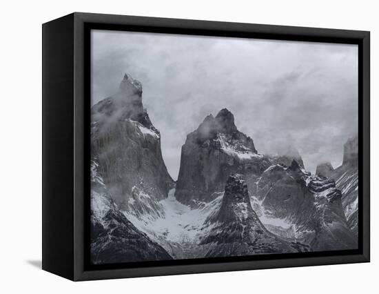 Clouds Over Snowcapped Mountains-null-Framed Stretched Canvas