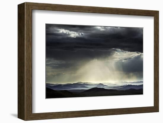 Clouds over steppe grassland, Altanbulag, Mongolia-Paul Williams-Framed Photographic Print