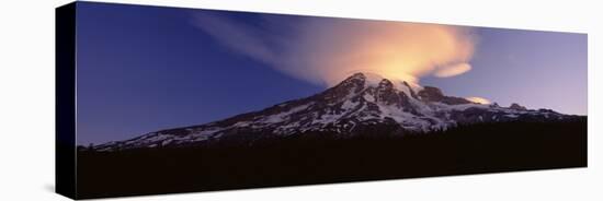 Clouds over the Mountain Range, Mt. Rainier National Park, Mt. Rainier, Washington, USA-null-Stretched Canvas