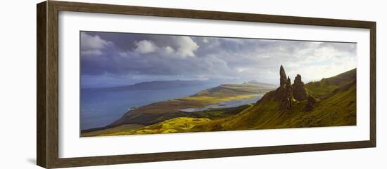 Clouds over the Old Man of Storr, Portree, Isle of Skye, Inner Hebrides, Highlands Region, Scotland-null-Framed Photographic Print