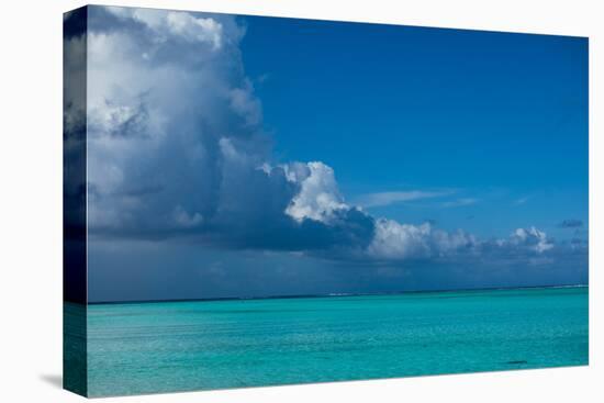 Clouds over the Pacific Ocean, Bora Bora, Society Islands, French Polynesia-null-Stretched Canvas