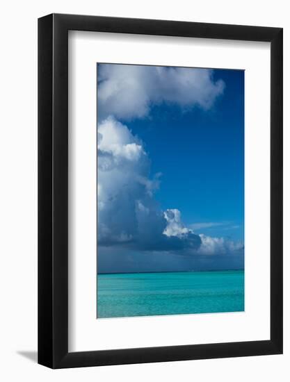 Clouds over the Pacific Ocean, Bora Bora, Society Islands, French Polynesia-null-Framed Photographic Print