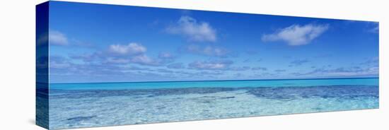 Clouds over the Pacific Ocean, Rangiroa, French Polynesia-null-Stretched Canvas