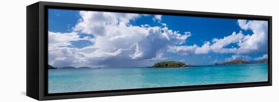 Clouds over the Sea, Cinnamon Bay, St. John, Us Virgin Islands-null-Framed Stretched Canvas