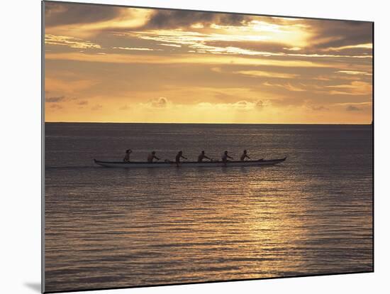 Clouds over the Sea During Sunset-null-Mounted Photographic Print