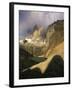 Clouds over Torres del Paine Mountains, Patagonia, Chile-Janis Miglavs-Framed Photographic Print