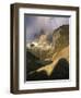 Clouds over Torres del Paine Mountains, Patagonia, Chile-Janis Miglavs-Framed Photographic Print