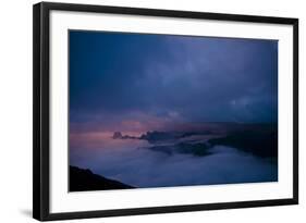 Clouds over Waterton-Glacier International Peace Park, Northern Lewis Range, Montana-Steven Gnam-Framed Photographic Print