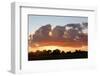 Clouds over wetland habitat at sunset, Okavango Delta, Botswana-Jean Hosking-Framed Photographic Print