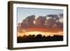 Clouds over wetland habitat at sunset, Okavango Delta, Botswana-Jean Hosking-Framed Photographic Print