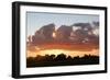 Clouds over wetland habitat at sunset, Okavango Delta, Botswana-Jean Hosking-Framed Photographic Print