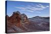 Clouds over White and Salmon Sandstone, White Pocket, Vermilion Cliffs National Monument-James Hager-Stretched Canvas
