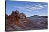 Clouds over White and Salmon Sandstone, White Pocket, Vermilion Cliffs National Monument-James Hager-Stretched Canvas