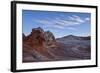 Clouds over White and Salmon Sandstone, White Pocket, Vermilion Cliffs National Monument-James Hager-Framed Photographic Print