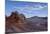 Clouds over White and Salmon Sandstone, White Pocket, Vermilion Cliffs National Monument-James Hager-Mounted Photographic Print