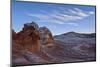 Clouds over White and Salmon Sandstone, White Pocket, Vermilion Cliffs National Monument-James Hager-Mounted Photographic Print