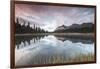 Clouds reflected in Lake Entova at dawn, Entova Alp, Malenco Valley, Sondrio province, Valtellina, -Roberto Moiola-Framed Photographic Print