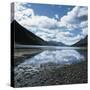 Clouds Reflected in Loch Etive-null-Stretched Canvas