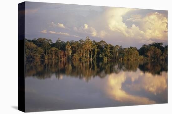 Clouds Reflected in the Sepik River, Papua New Guinea-Sybil Sassoon-Stretched Canvas