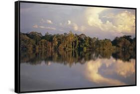 Clouds Reflected in the Sepik River, Papua New Guinea-Sybil Sassoon-Framed Stretched Canvas