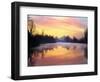 Clouds Reflected in the Whitaker Pond at Sunrise, Oregon, USA-Jaynes Gallery-Framed Photographic Print