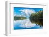 Clouds reflecting in the Rio Negro, southern Venezuela-Michael Runkel-Framed Photographic Print