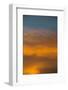 Clouds Reflecting the Sunset Colors Against the Blue Twilight Sky-Sheila Haddad-Framed Photographic Print