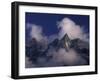 Clouds Swirl Around Mera Mountain, Nepal-Merrill Images-Framed Photographic Print