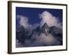 Clouds Swirl Around Mera Mountain, Nepal-Merrill Images-Framed Photographic Print