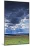 Clouds with sun rays streaming down on Masai Mara in Kenya, Africa.-Larry Richardson-Mounted Photographic Print