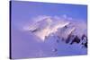 Clouds Wrapped Summit of Mount Rainier, Mt Rainier National Park, Washington, USA-Paul Souders-Stretched Canvas