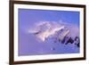 Clouds Wrapped Summit of Mount Rainier, Mt Rainier National Park, Washington, USA-Paul Souders-Framed Photographic Print