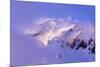 Clouds Wrapped Summit of Mount Rainier, Mt Rainier National Park, Washington, USA-Paul Souders-Mounted Photographic Print