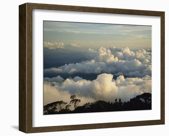 Cloudscape at Dusk from Mt. Kinabalu, Sabah, Malaysia, Borneo, Southeast Asia-Poole David-Framed Photographic Print