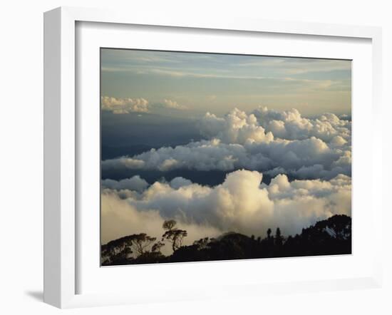 Cloudscape at Dusk from Mt. Kinabalu, Sabah, Malaysia, Borneo, Southeast Asia-Poole David-Framed Photographic Print