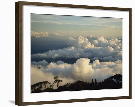 Cloudscape at Dusk from Mt. Kinabalu, Sabah, Malaysia, Borneo, Southeast Asia-Poole David-Framed Photographic Print