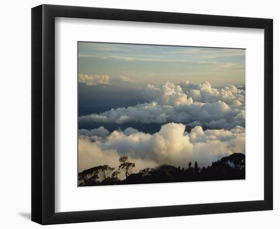 Cloudscape at Dusk from Mt. Kinabalu, Sabah, Malaysia, Borneo, Southeast Asia-Poole David-Framed Photographic Print