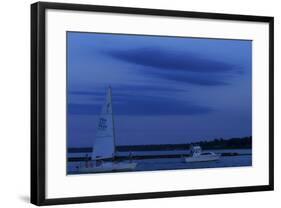 Cloudscape At Dusk With Two Boats-Anthony Paladino-Framed Giclee Print