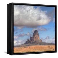 Cloudscape at Mount Agathla, Monument Valley, Arizona-Vincent James-Framed Stretched Canvas