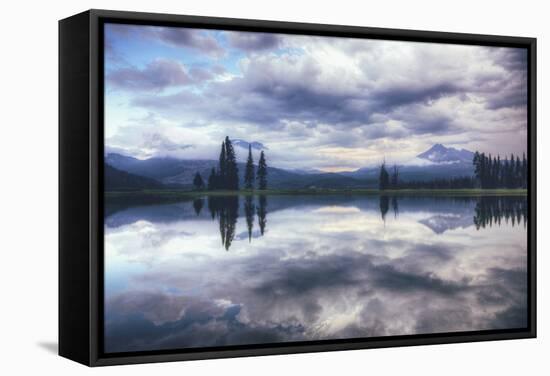 Cloudscape at Sparks Lake Oregon Wilderness-Vincent James-Framed Stretched Canvas